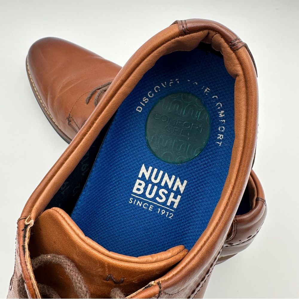 Nunn Bush Centro Flex Plain Toe Oxford Men’s 11.5 M‎ Comfort Gel - Picture 6 of 8
